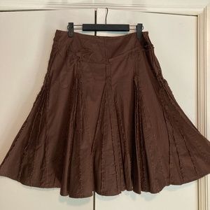 chocolate brown skirt Boho